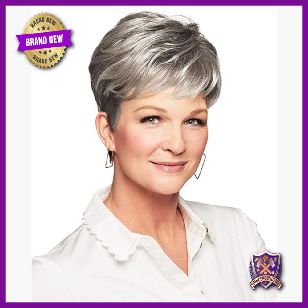 Synthetic Hair Wig for Thinning Hair, 3-4.5 Inches, Heat Resistant